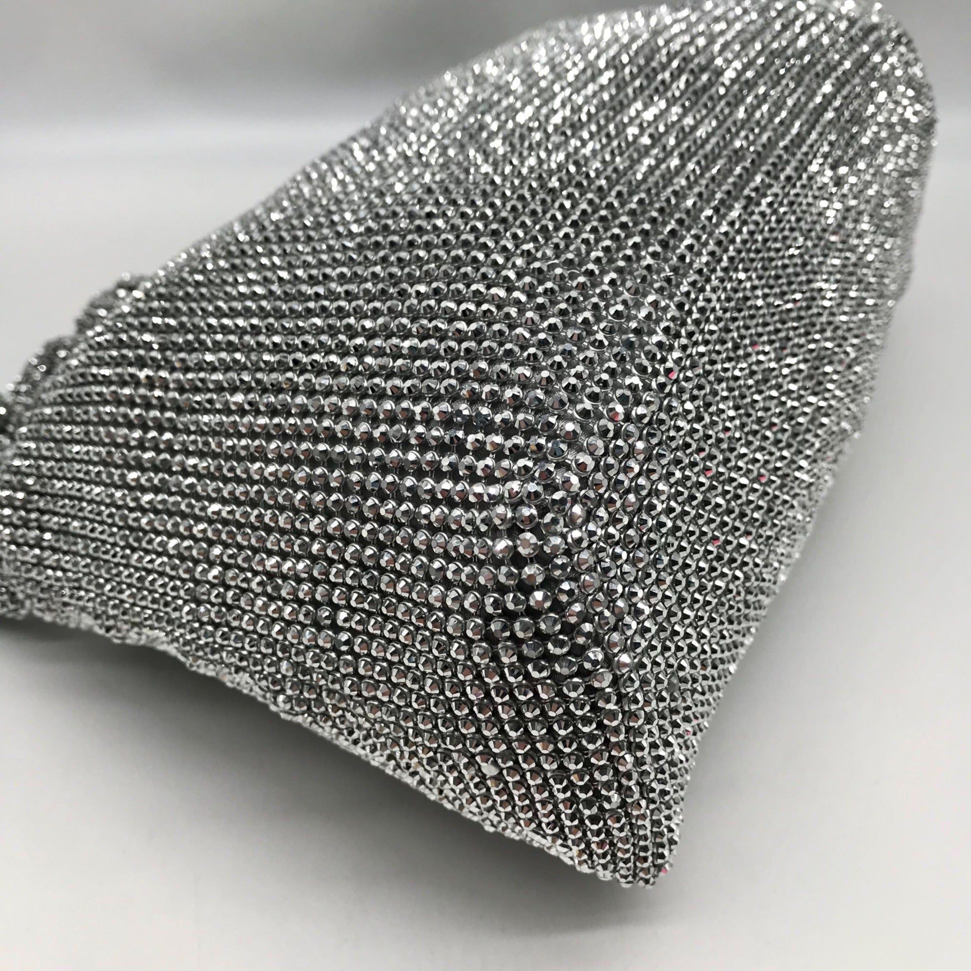 I.N.C International Concepts Silver Mesh Scrunch Shoulder Bag