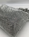 I.N.C International Concepts Silver Mesh Scrunch Shoulder Bag