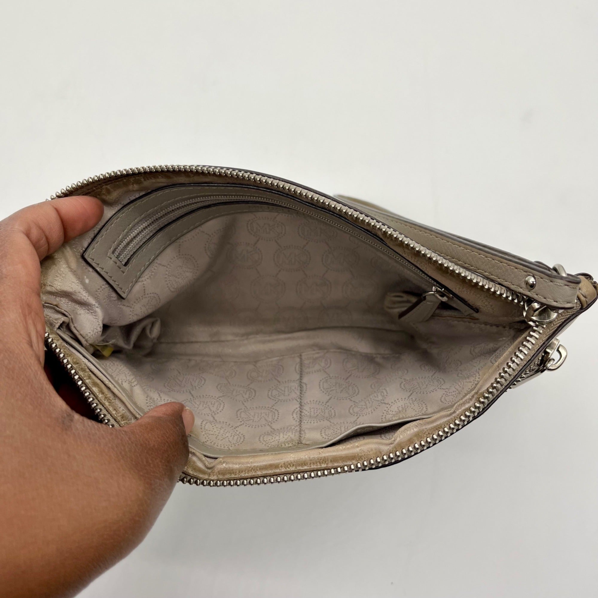Michael Kors Gray Travel Large Clutch/Wristlet
