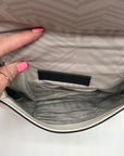 Rebecca Minkoff White Quilted Leather Chevron Love Crossbody