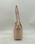 Michael Kors Soft Pink Leather Charlotte East West Top Zip Tote bag