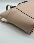 Michael Kors Soft Pink Leather Charlotte East West Top Zip Tote bag