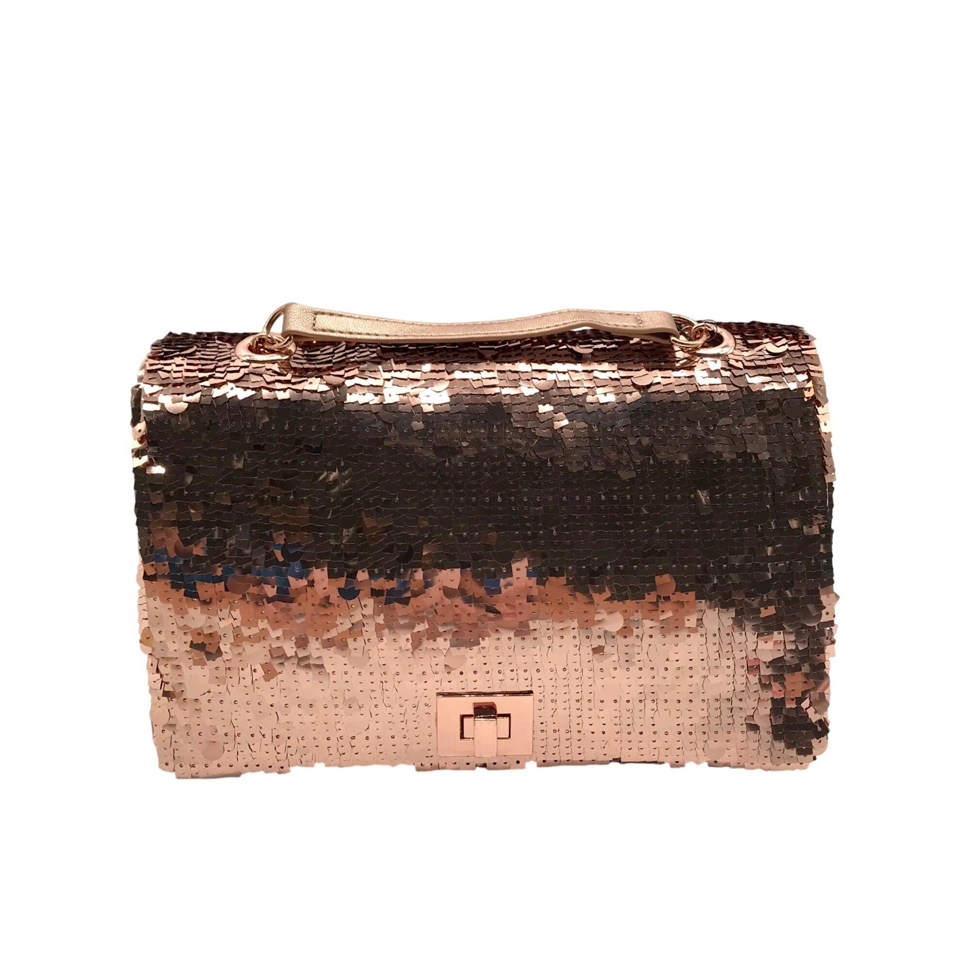 I.N.C. International Concepts Rose Gold Sequin Ajae Crossbody Bag