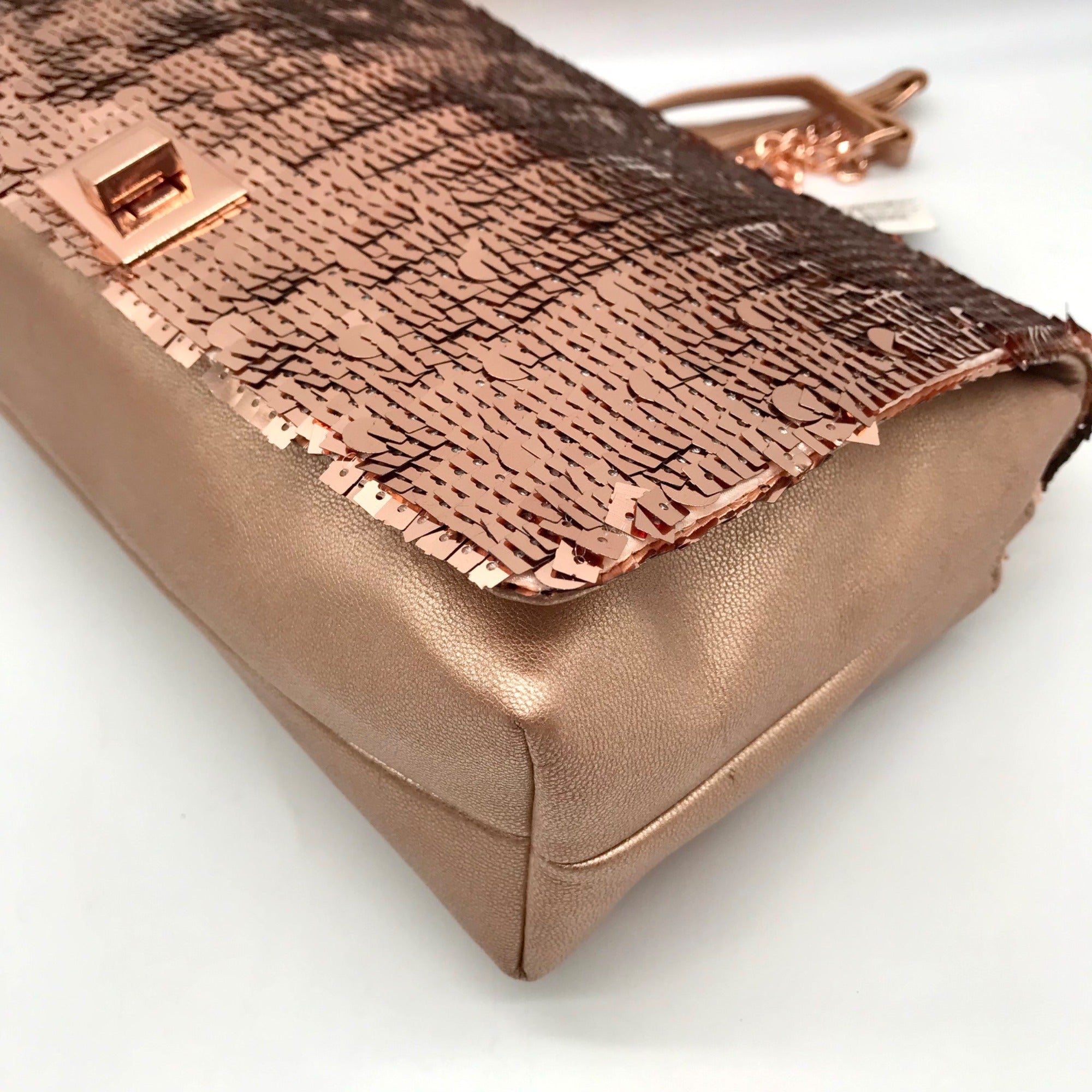 I.N.C. International Concepts Rose Gold Sequin Ajae Crossbody Bag