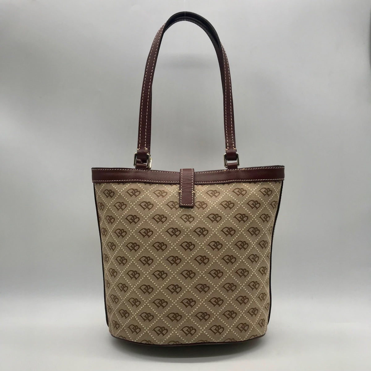 Dooney &amp; Bourke Beige Signature Canvas Tote Bag