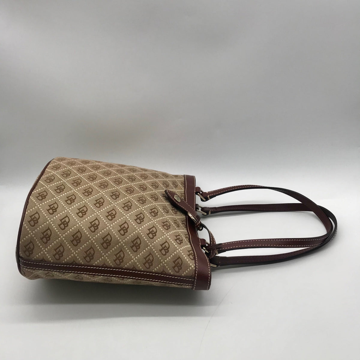 Dooney &amp; Bourke Beige Signature Canvas Tote Bag