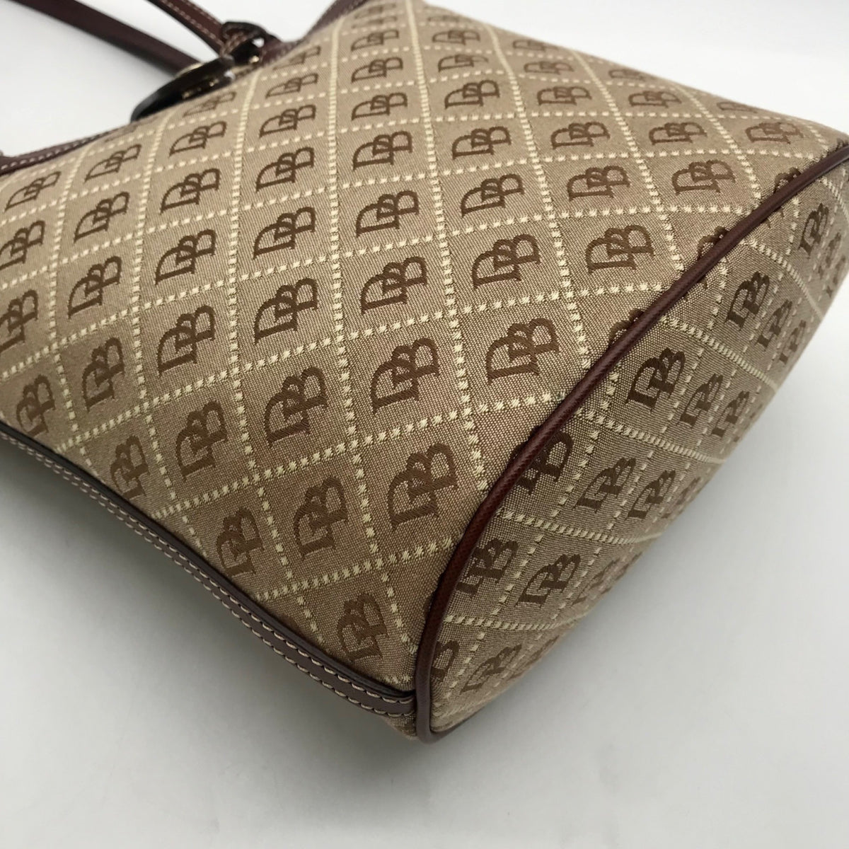 Dooney &amp; Bourke Beige Signature Canvas Tote Bag