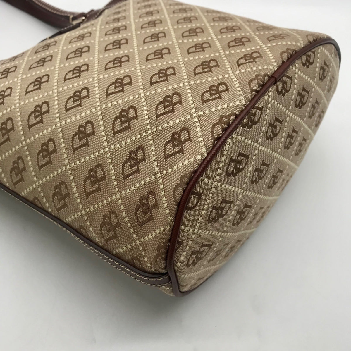 Dooney &amp; Bourke Beige Signature Canvas Tote Bag