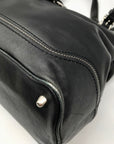 Coach Black Leather Hampton Carryall Satchel Bag F12608
