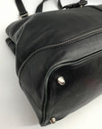 Coach Black Leather Hampton Carryall Satchel Bag F12608