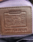 Coach Brown Signature Patchwork Canvas Satchel  J8F69