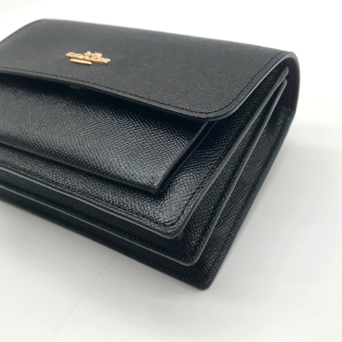 Coach Black Pebbled Leather Convertible Crossbody Bag-6959