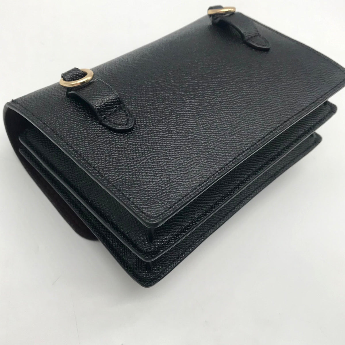 Coach Black Pebbled Leather Convertible Crossbody Bag-6959