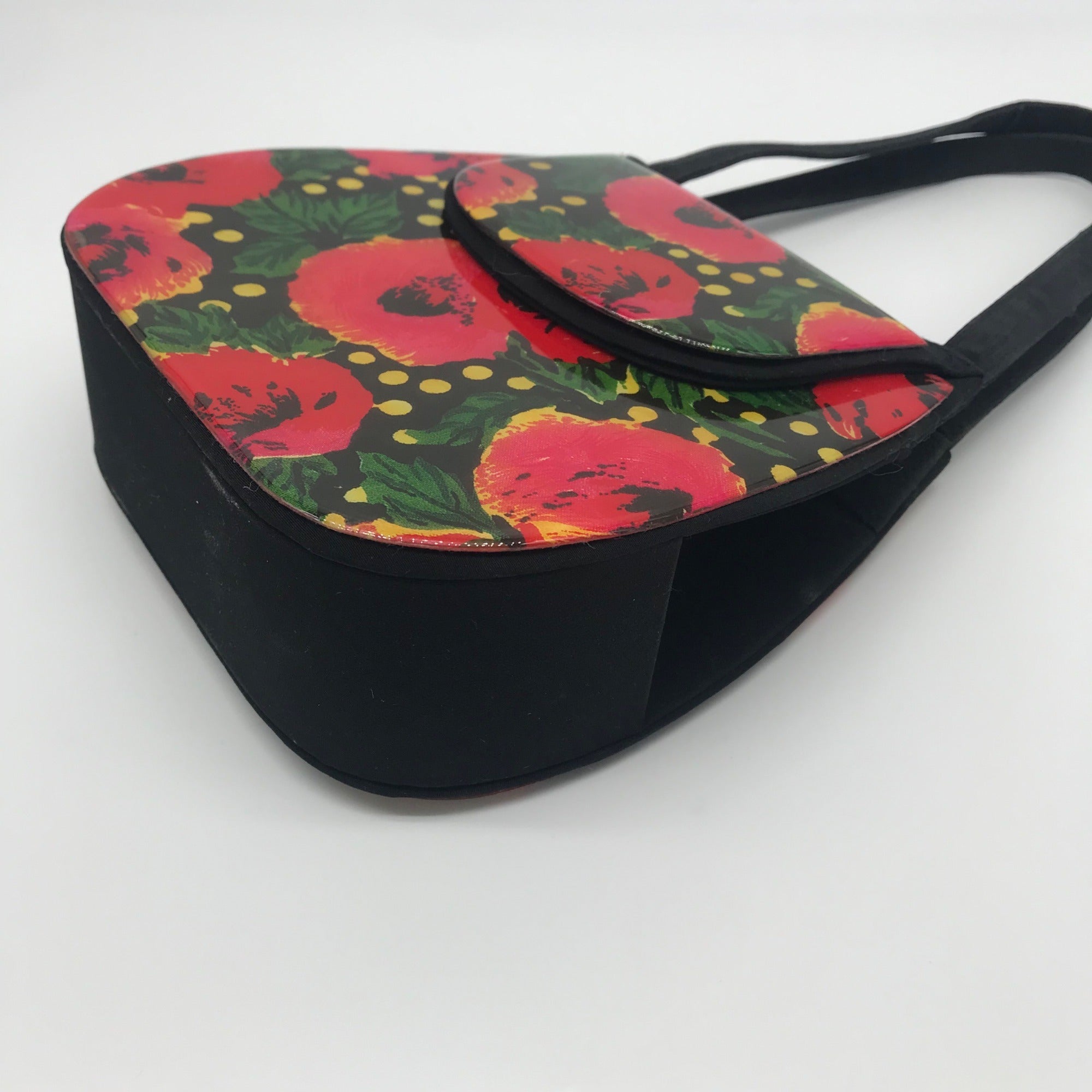 Angela Frascone Vintage Resin Poppy Crossbody Tote