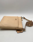 Coach Peach Pebbled Leather Kitt Crossbody Bag