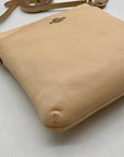 Coach Peach Pebbled Leather Kitt Crossbody Bag