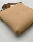 Coach Peach Pebbled Leather Kitt Crossbody Bag