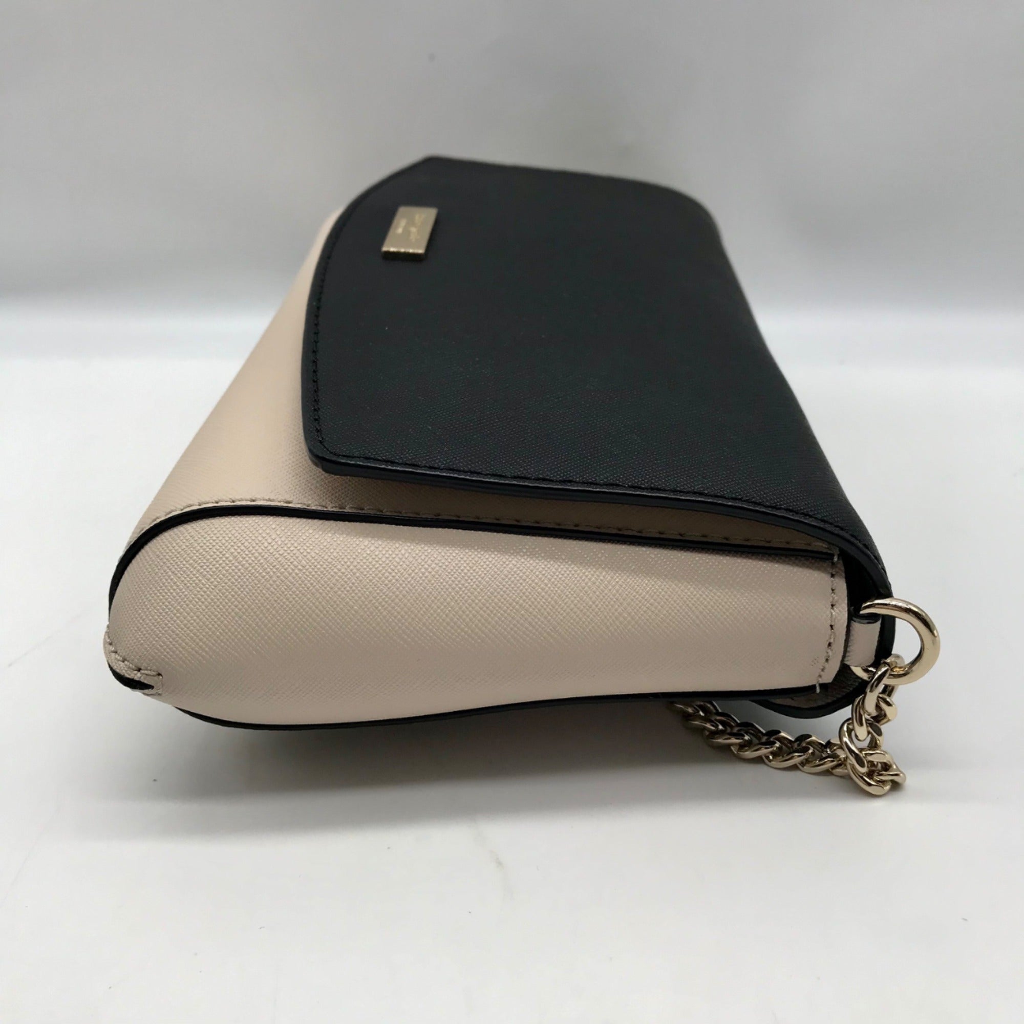 Kate Spade Black and Cream Saffiano Leather Laurel Way Greer Crossbody Bag