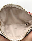 Kate Spade White Pebbled Leather Zip-Up Coin Purse