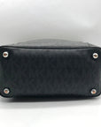 Michael Kors Black Signature Monogram Coated Canvas Tote Bag