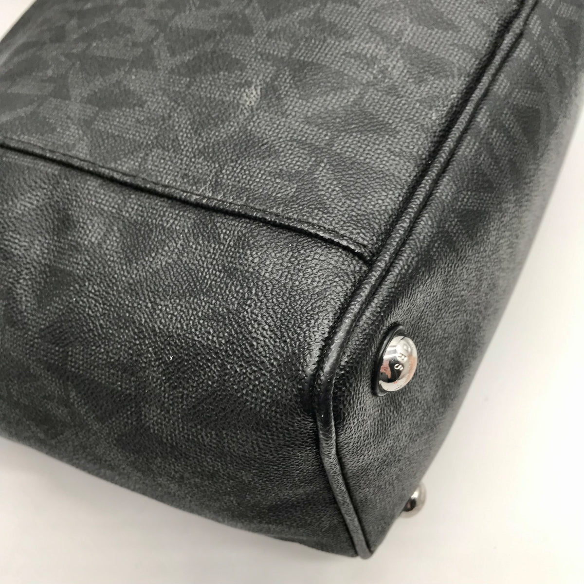 Michael Kors Black Signature Monogram Coated Canvas Tote Bag