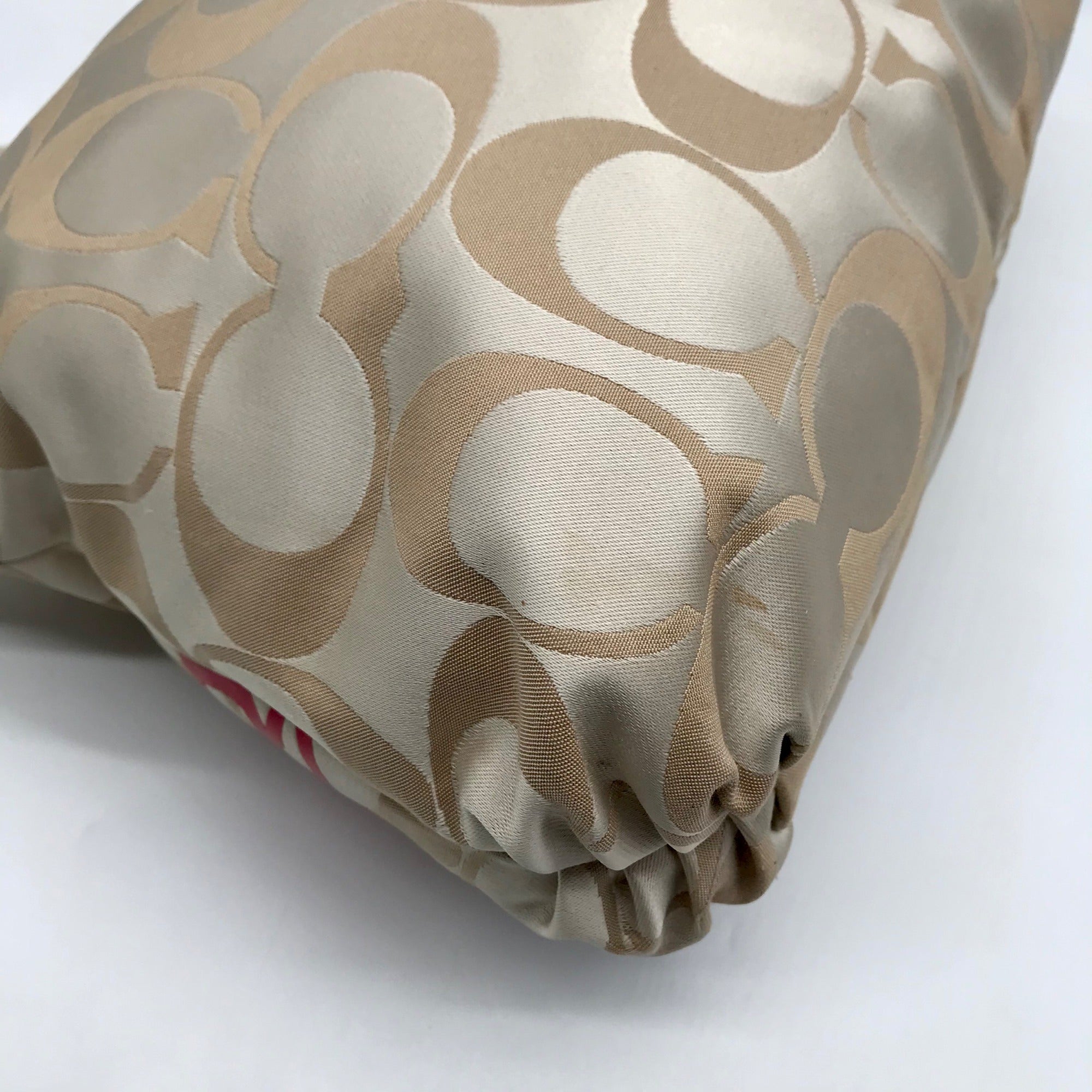 Coach Beige Jacquard Daisy Poppy Hobo Crossbody Bag F20781