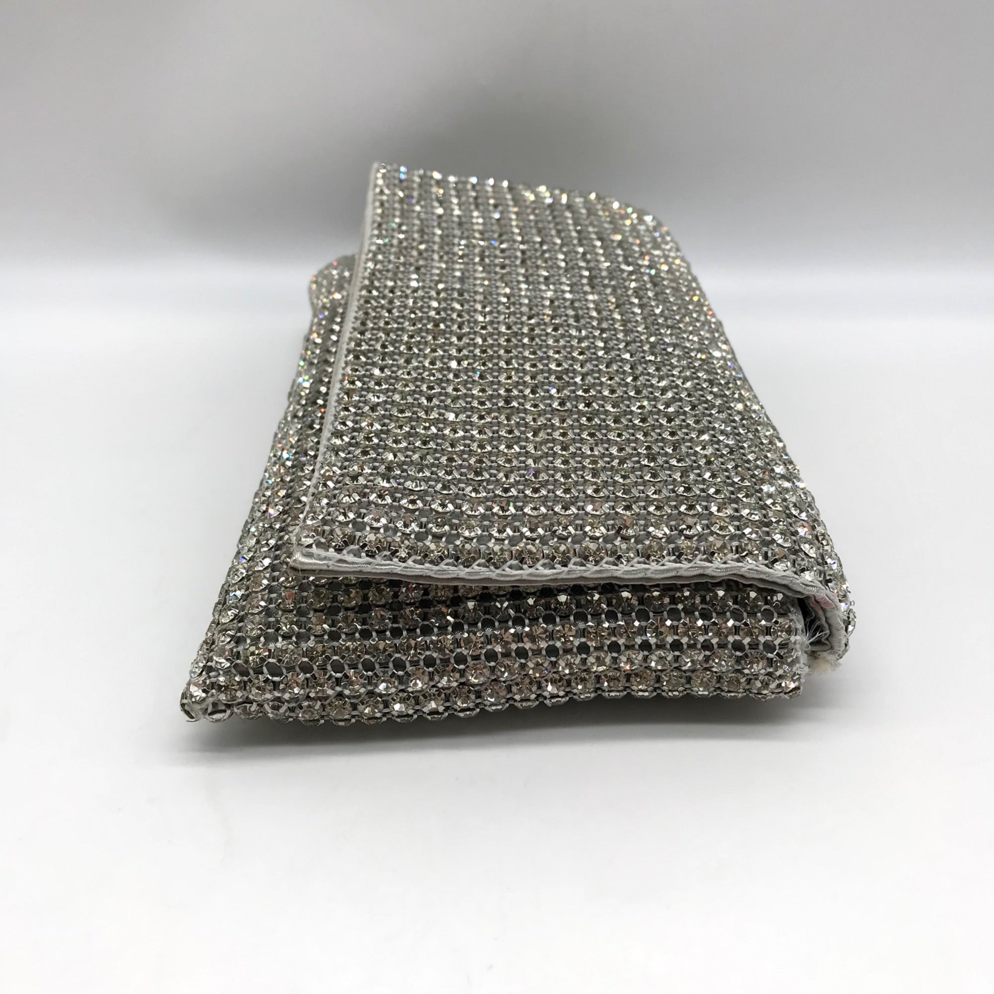 I.N.C. International Concepts Silver Mesh Prudence Convertible Clutch