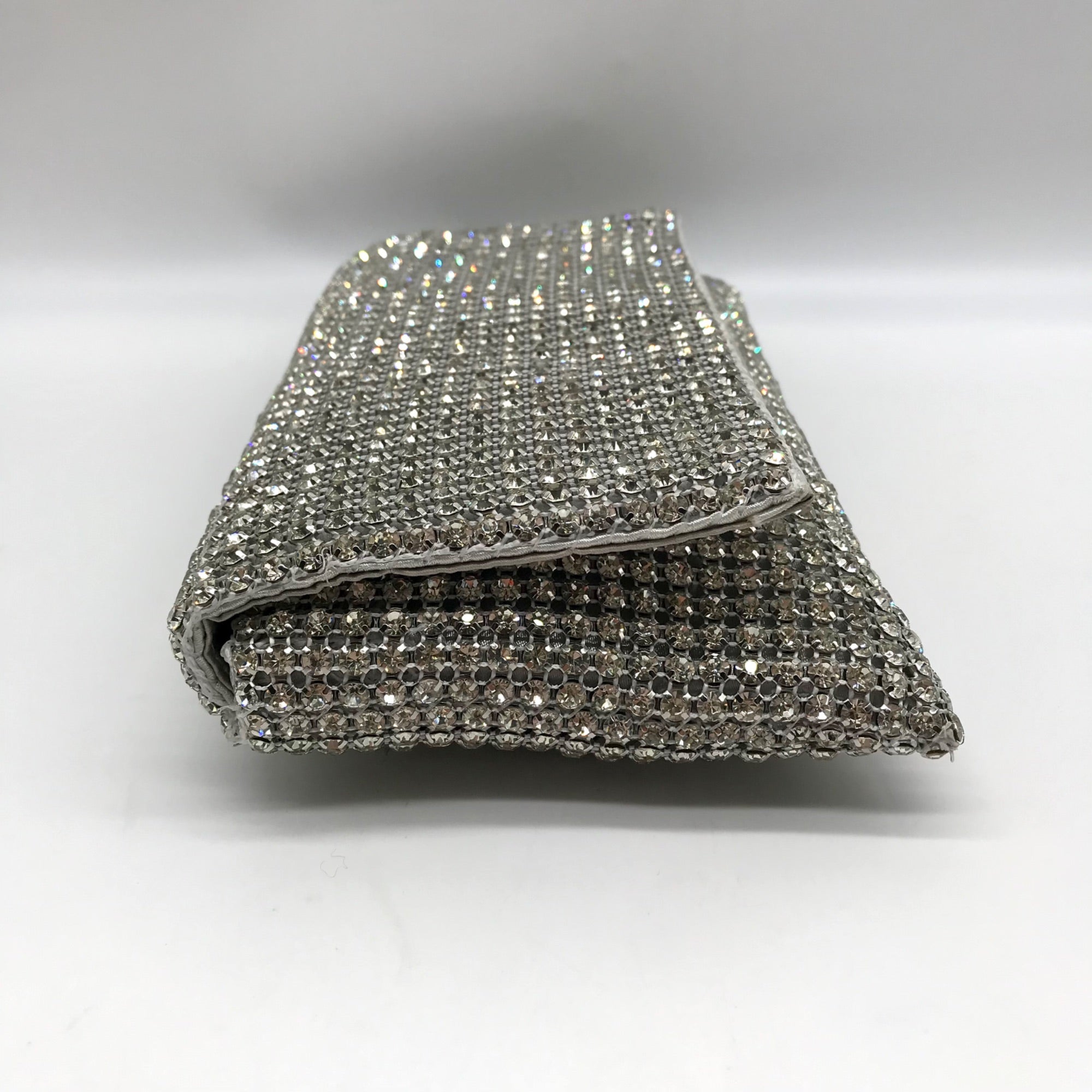 I.N.C. International Concepts Silver Mesh Prudence Convertible Clutch