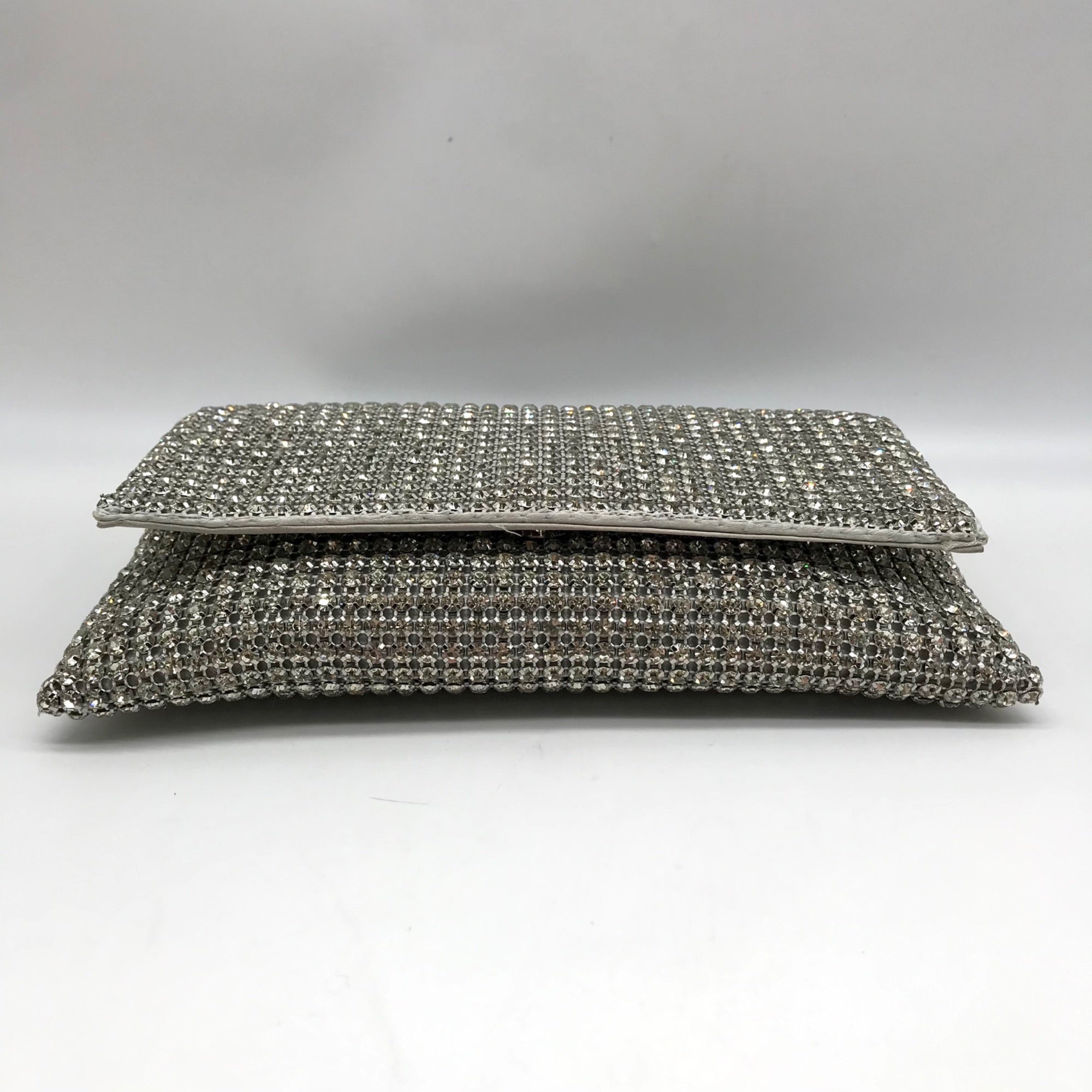 I.N.C. International Concepts Silver Mesh Prudence Convertible Clutch
