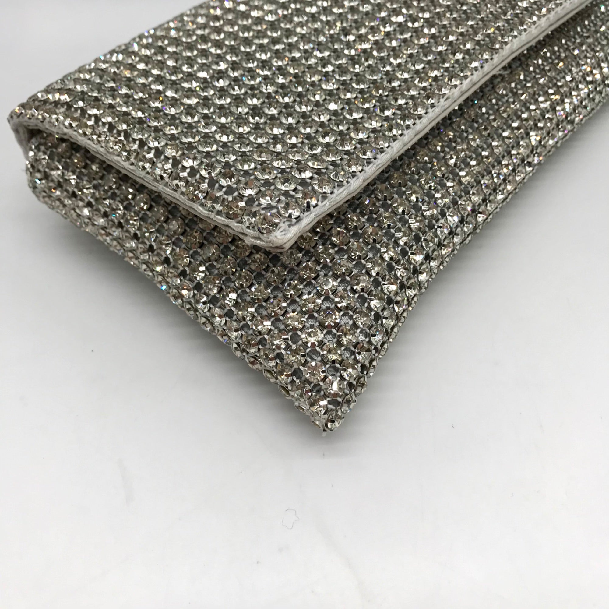 I.N.C. International Concepts Silver Mesh Prudence Convertible Clutch