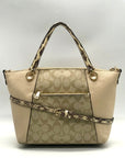Coach Tan Kacey Leather Satchel Bag C7261
