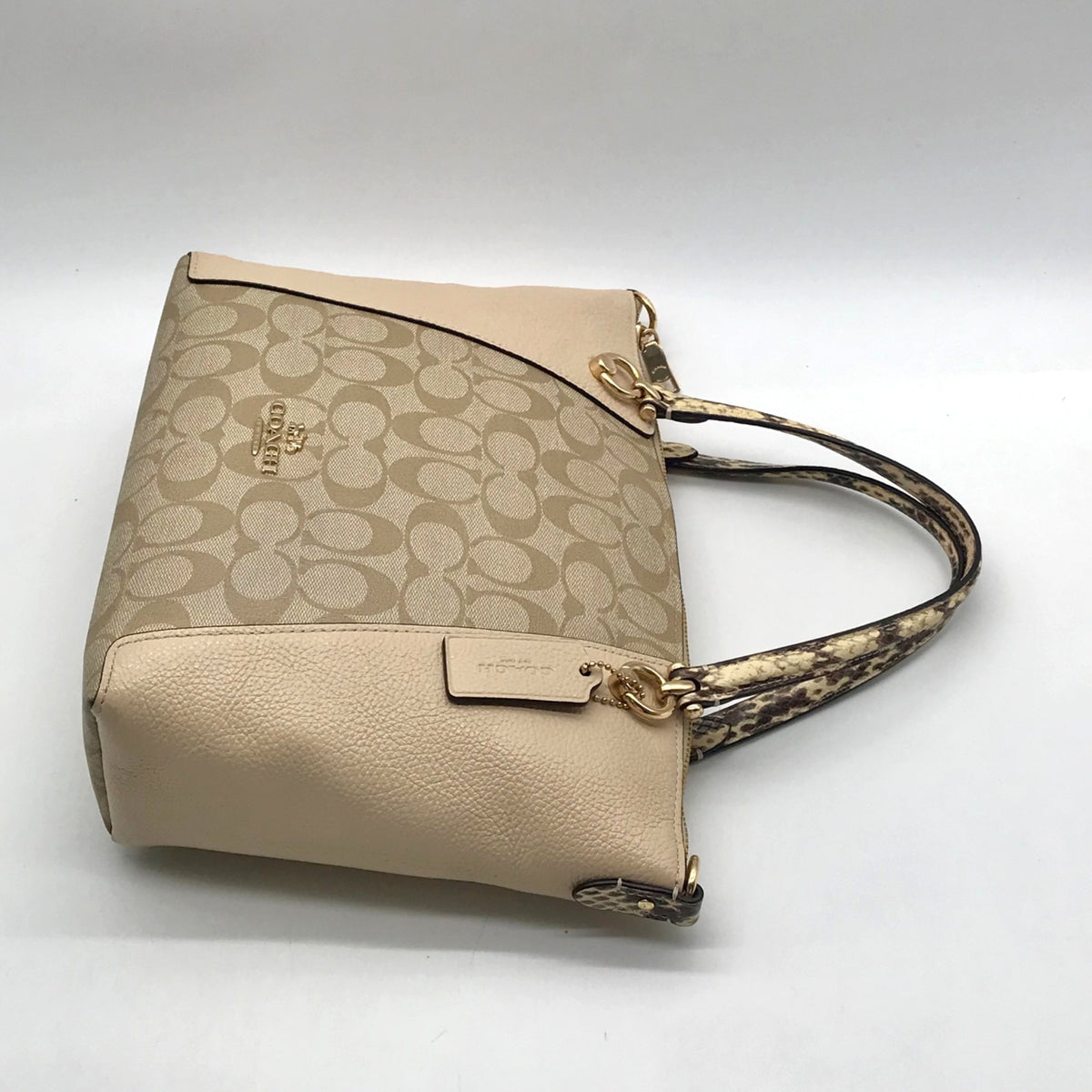 Coach Tan Kacey Leather Satchel Bag C7261