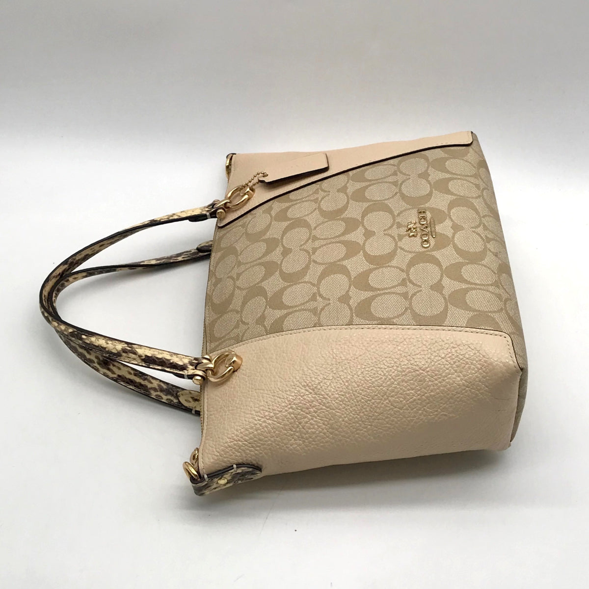 Coach Tan Kacey Leather Satchel Bag C7261