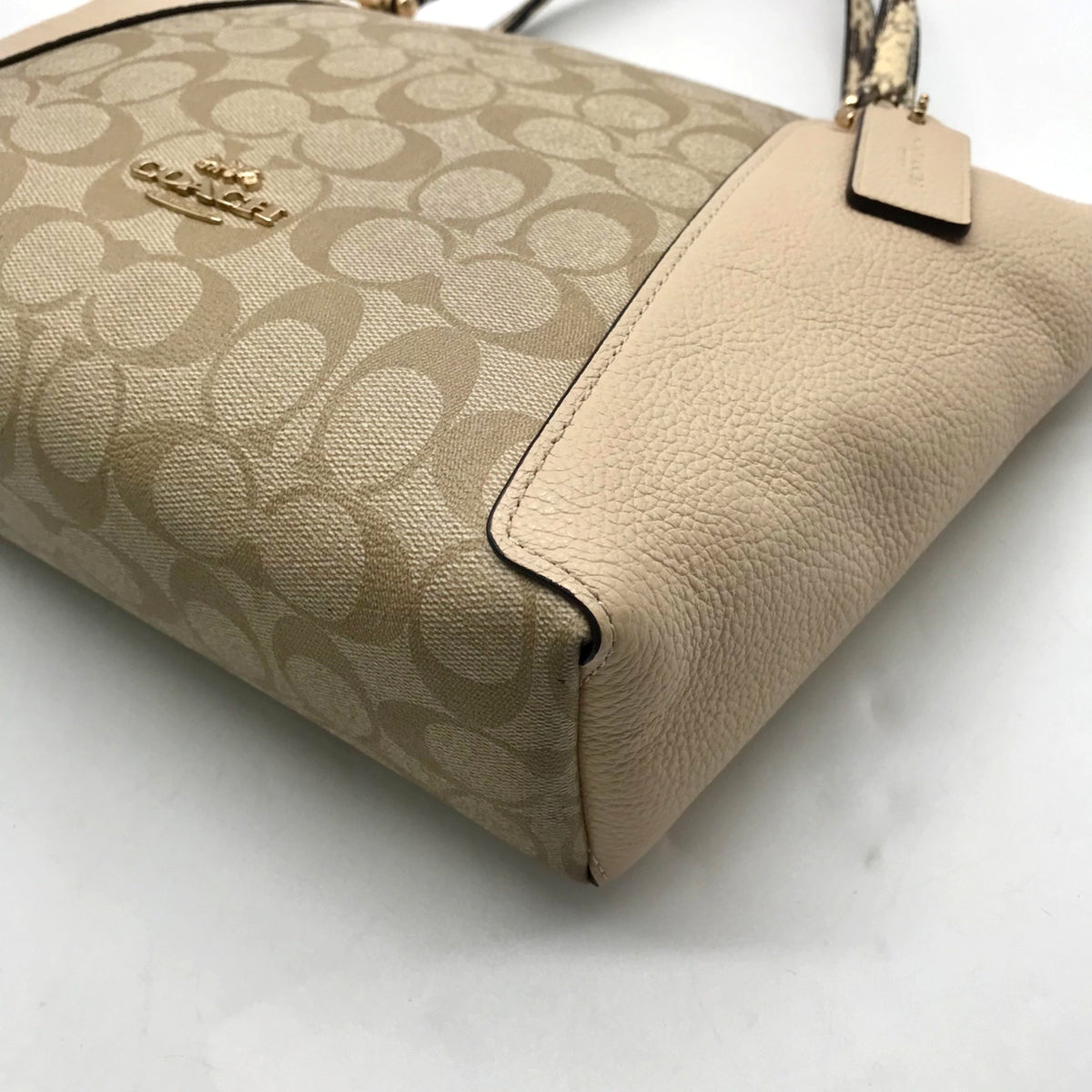 Coach Tan Kacey Leather Satchel Bag C7261