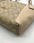 Coach Tan Kacey Leather Satchel Bag C7261