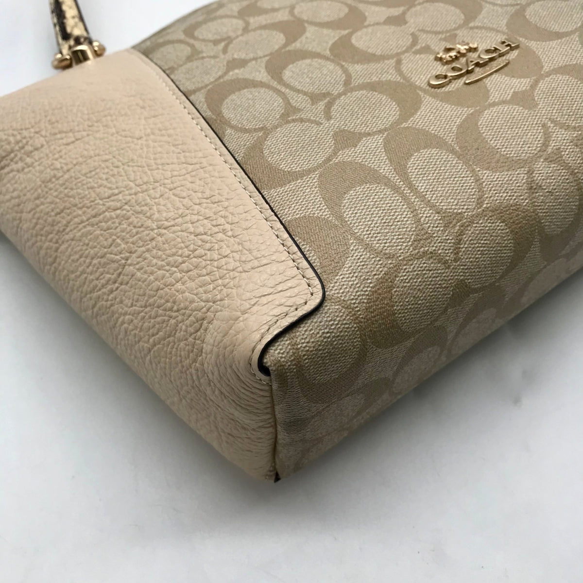 Coach Tan Kacey Leather Satchel Bag C7261