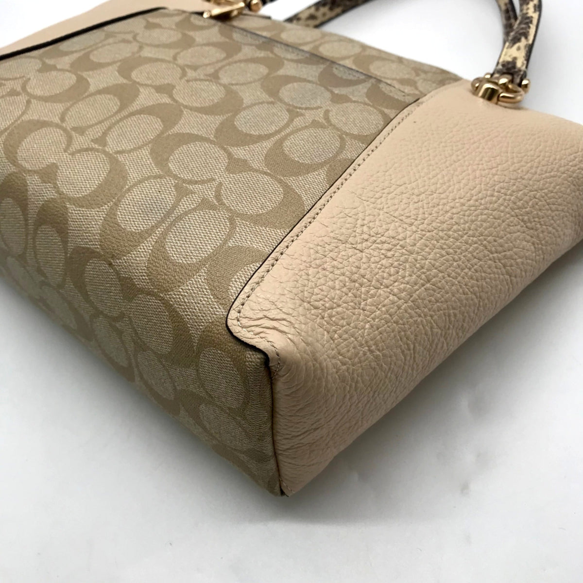 Coach Tan Kacey Leather Satchel Bag C7261