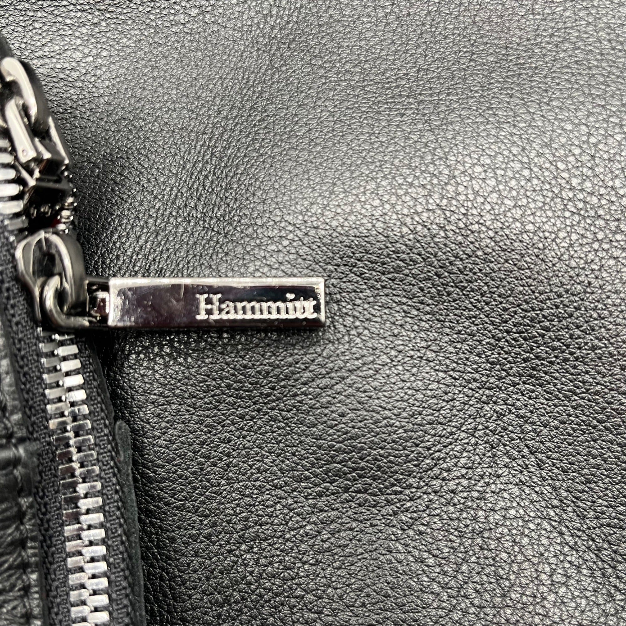 Hammit Black Leather Daniel Convertible Tote Bag