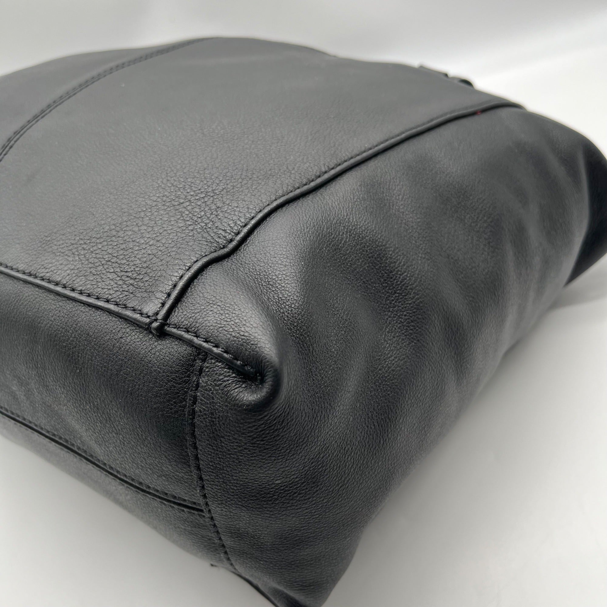 Hammit Black Leather Daniel Convertible Tote Bag