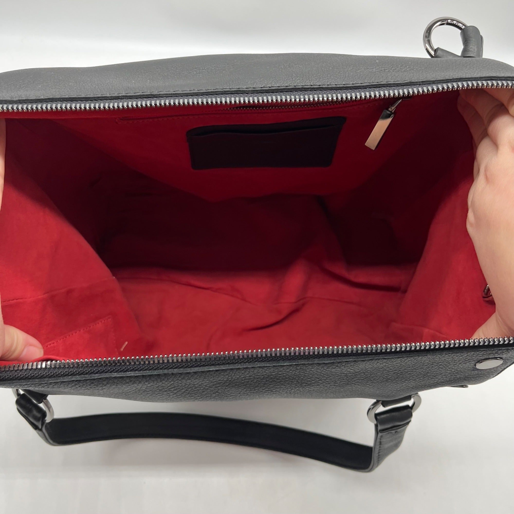 Hammit Black Leather Daniel Convertible Tote Bag