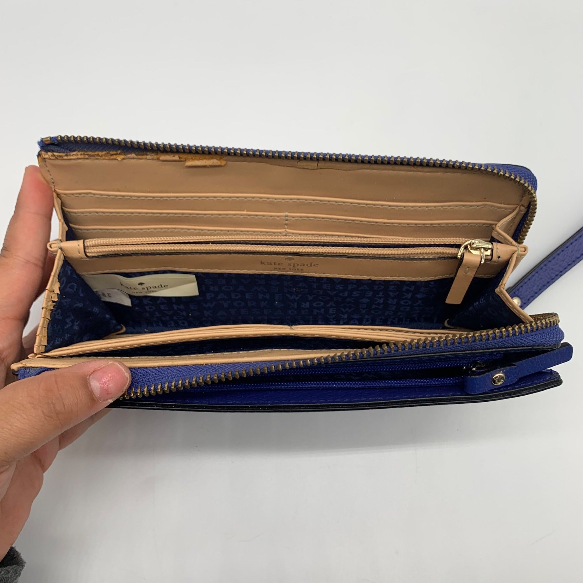 Kate Spade Royal Blue Layton Wellesley Wallet