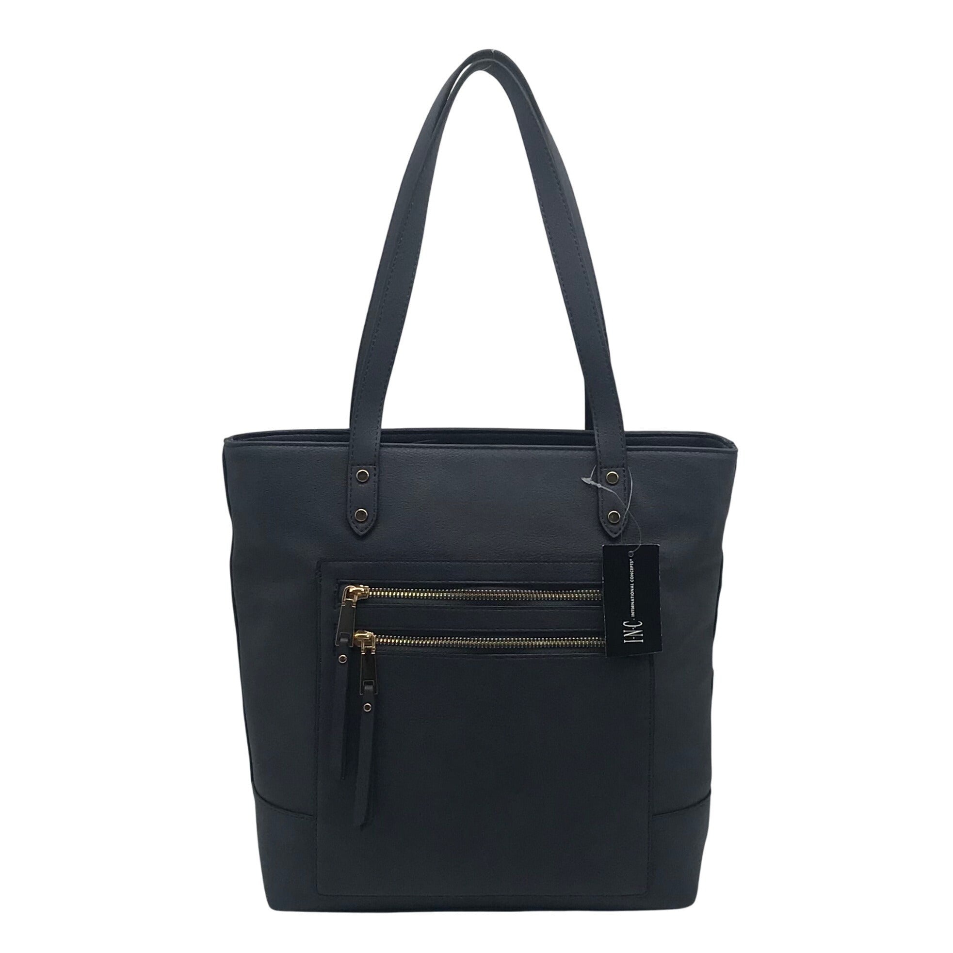 I.N.C. International Concepts Navy Brookke Zip-Top Tote  - NWT