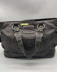 The Real Mccoy Gray Pebbled Leather Tote Bag