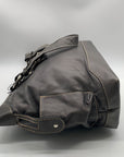 The Real Mccoy Gray Pebbled Leather Tote Bag