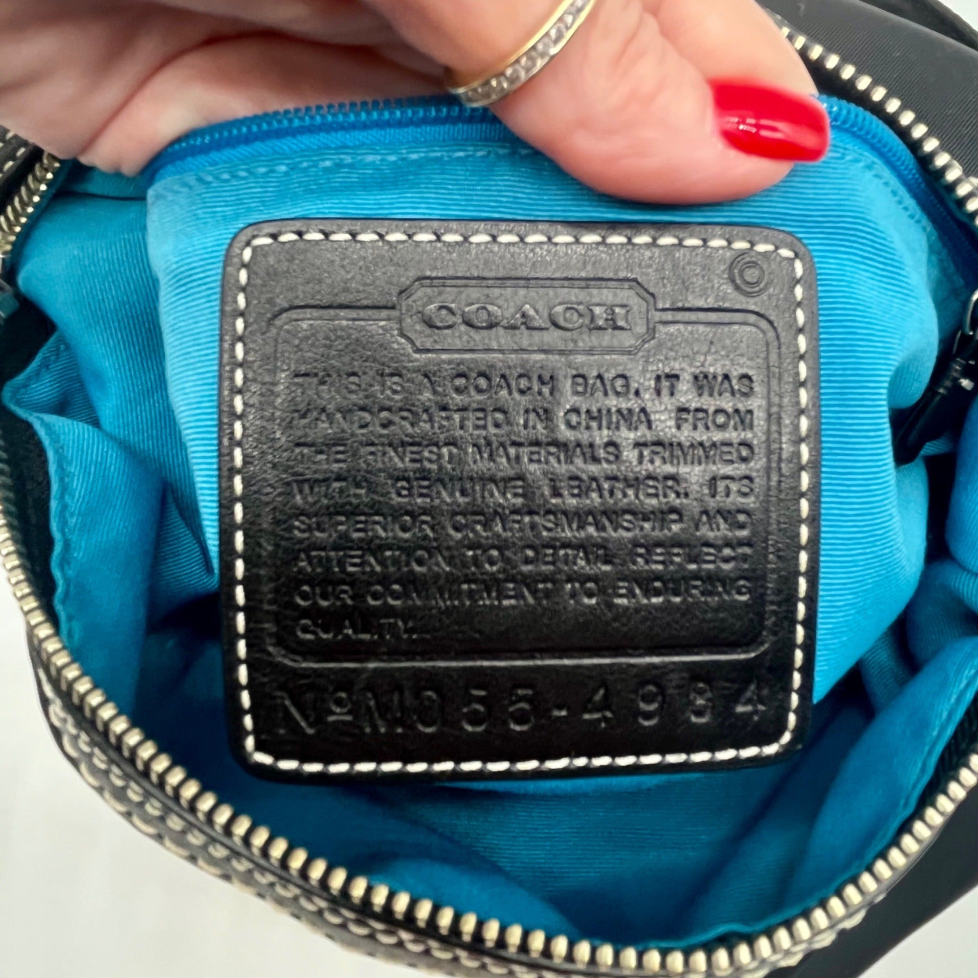 Coach Black Hamptons Hobo Shoulder Bag