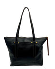 Fossil Black Pebbled Leather Shoulder Bag