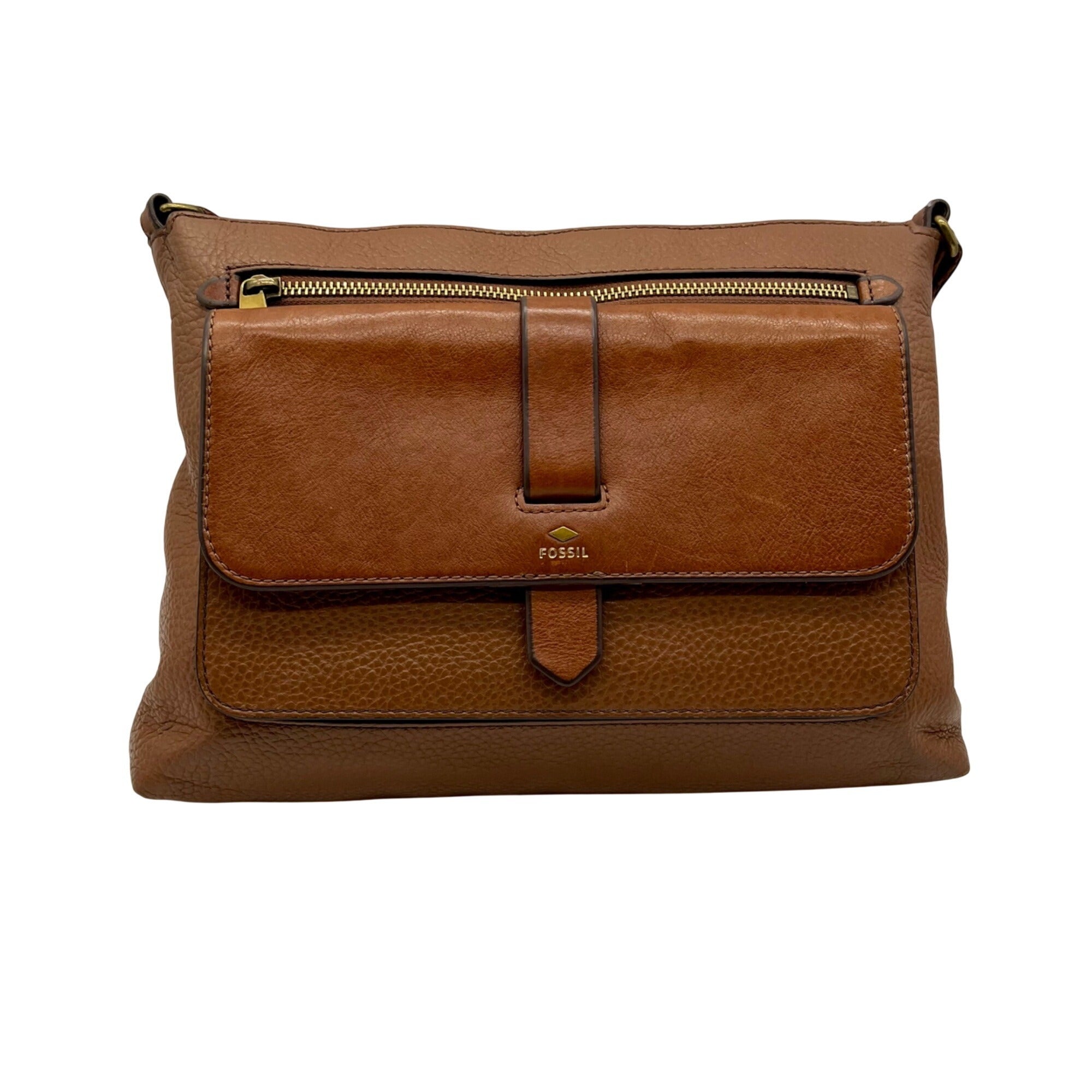 Fossil Kinley Brown Crossbody Bag