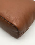 Michael Kors Brown Leather Lupita Crossbody Messenger Bag