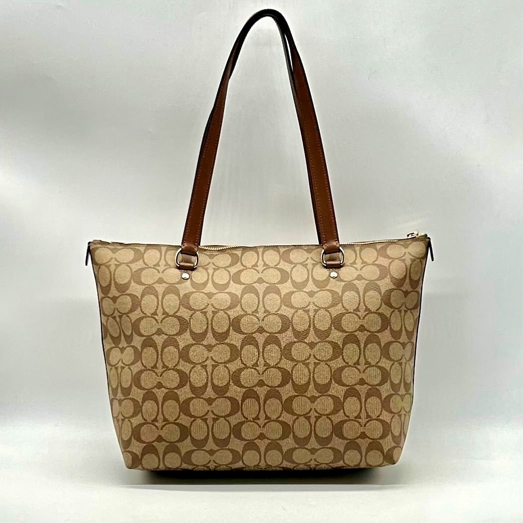 Coach Brown Leather Gallery Tote Bag F79609