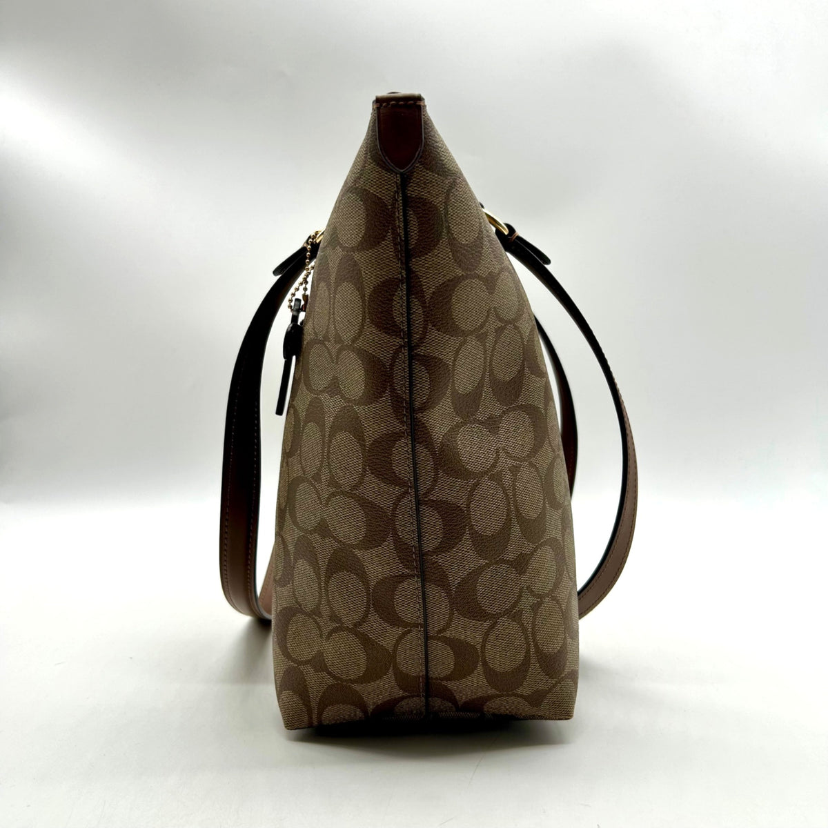 Coach Brown Leather Gallery Tote Bag F79609